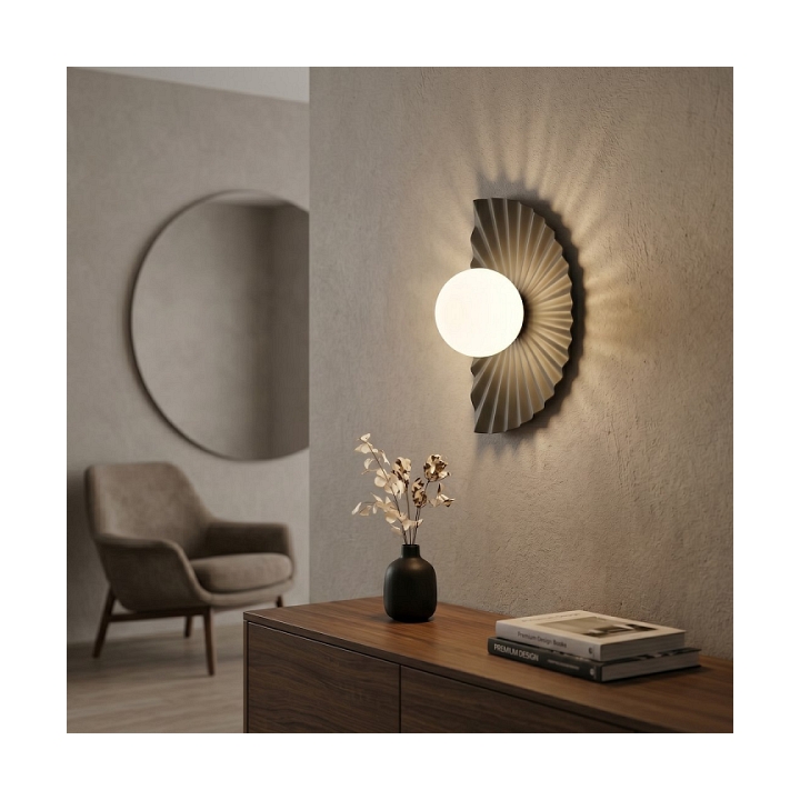 Kinkiet FLORA K1 BLACK OPAL - Emibig