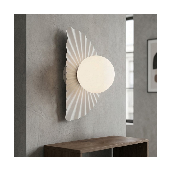 Kinkiet FLORA K1 WHITE OPAL - Emibig