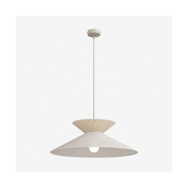 Lampa wisząca SOFTA 1 MOKKA RATTAN - Emibig