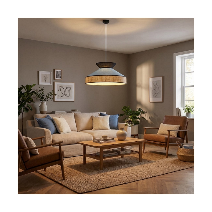 Lampa wisząca SIESTA 1 BLUE - Emibig