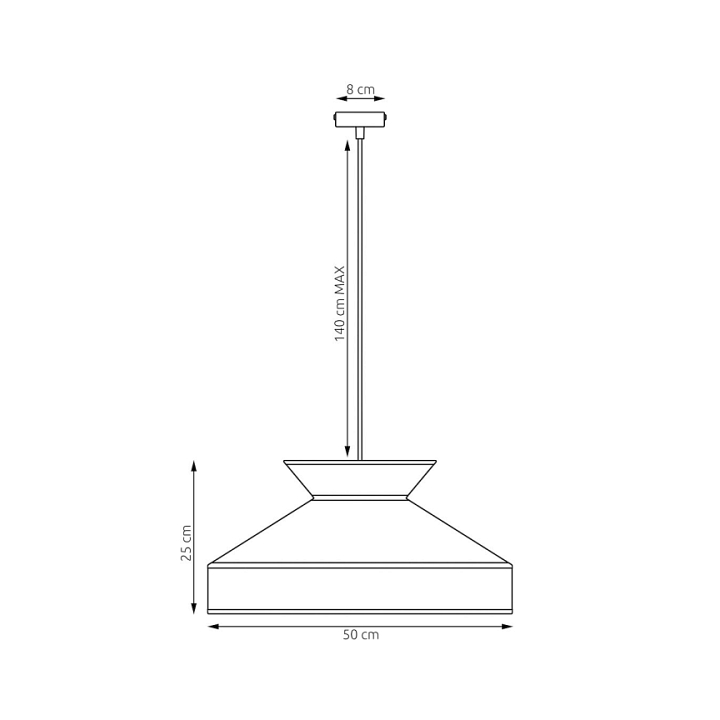 Lampa wisząca SIESTA 1 BLUE - Emibig
