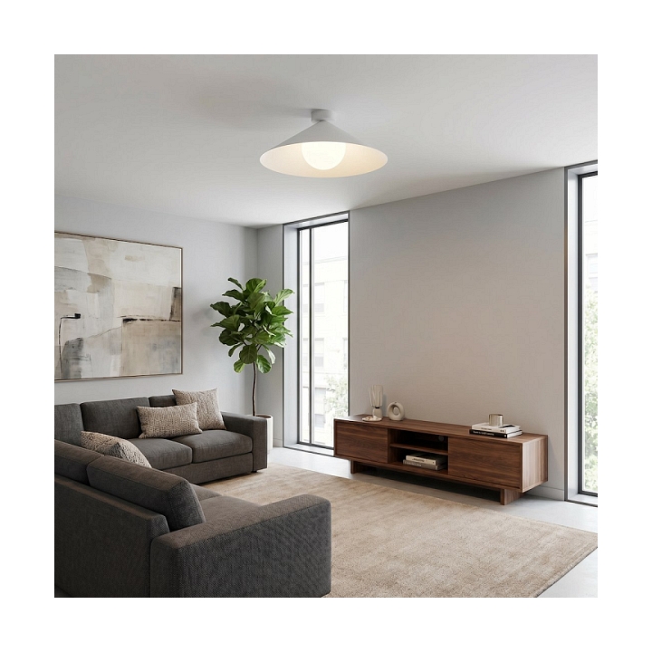 Lampa sufitowa MONO 1M PLAFON WHITE OPAL - Emibig