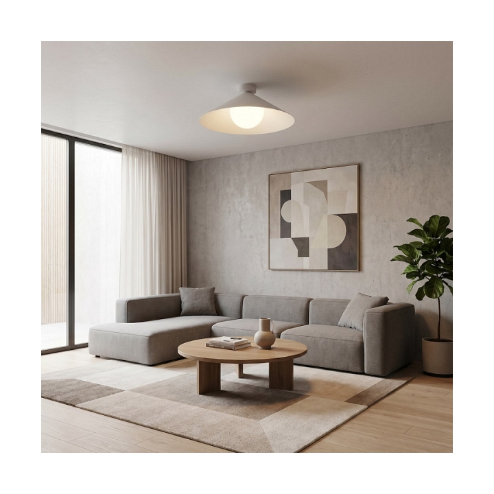 Lampa sufitowa MONO 1M PLAFON WHITE OPAL - Emibig