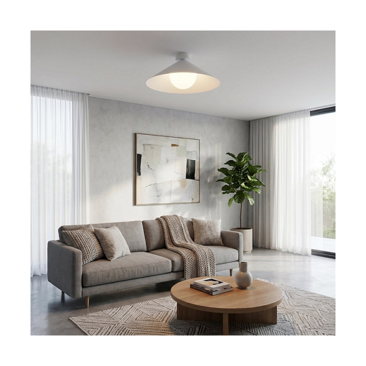 Lampa sufitowa MONO 1M PLAFON WHITE OPAL - Emibig