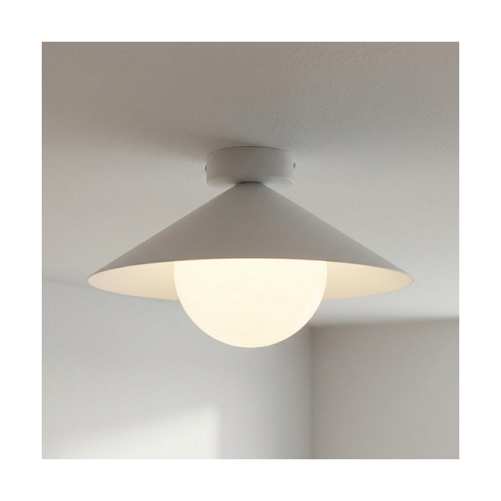 Lampa sufitowa MONO 1S PLAFON WHITE OPAL - Emibig