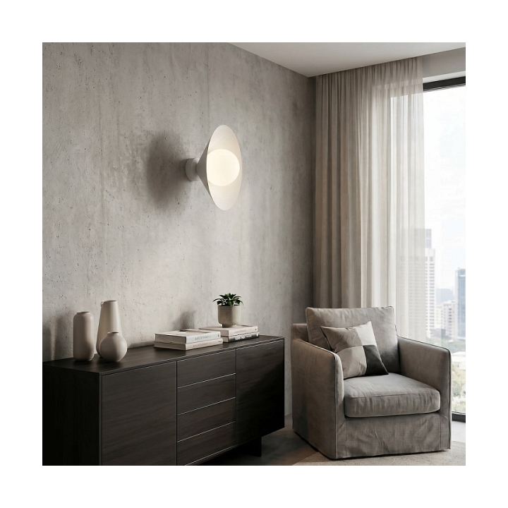 Lampa sufitowa MONO K1S WHITE OPAL - Emibig