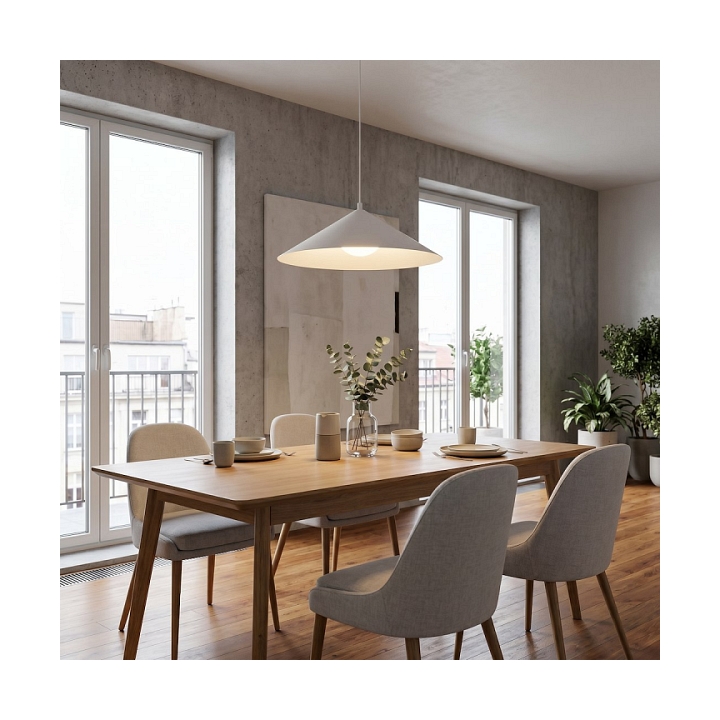 Lampa sufitowa MONO 1L WHITE OPAL - Emibig