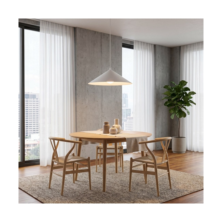 Lampa sufitowa MONO 1L WHITE OPAL - Emibig