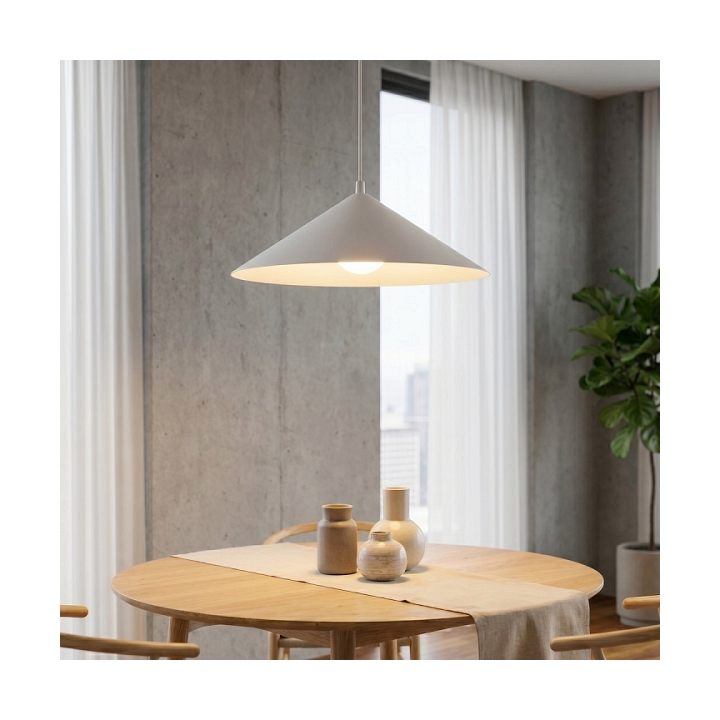 Lampa sufitowa MONO 1L WHITE OPAL - Emibig