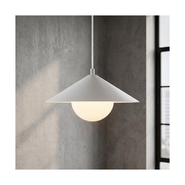Lampa sufitowa MONO 1S WHITE OPAL - Emibig