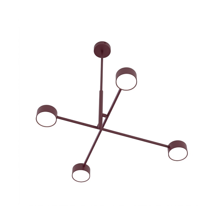 Lampa sufitowa NATSU 4BURGUNDY - Emibig