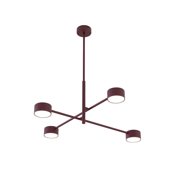 Lampa sufitowa NATSU 4BURGUNDY - Emibig