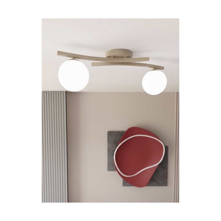 Lampa sufitowa OPUS 2 MOKKA OPAL - Emibig