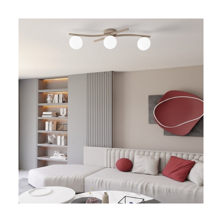 Lampa sufitowa OPUS 3 MOKKA OPAL - Emibig