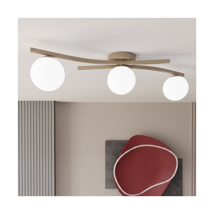 Lampa sufitowa OPUS 3 MOKKA OPAL - Emibig