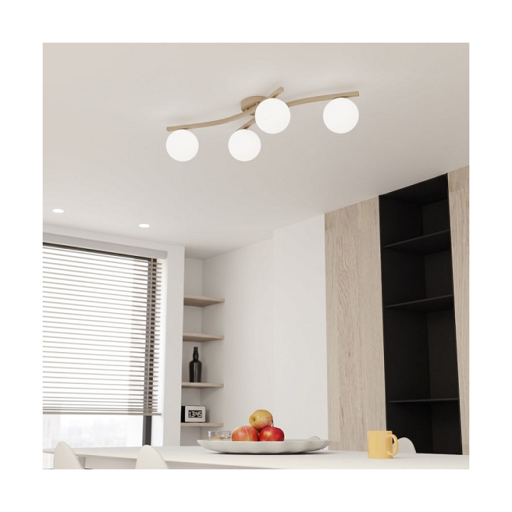Lampa sufitowa OPUS 4 MOKKA OPAL - Emibig
