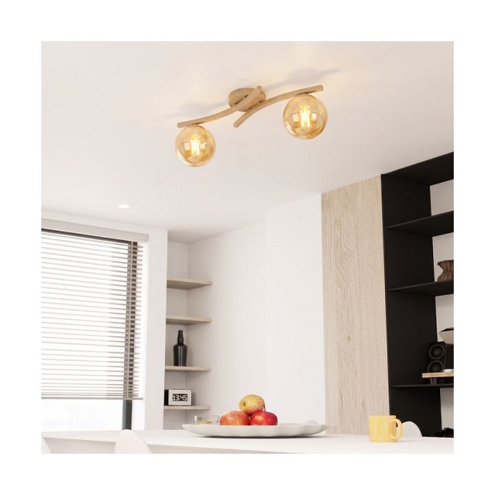 Lampa sufitowa OPUS 2 MOKKA AMBER - Emibig