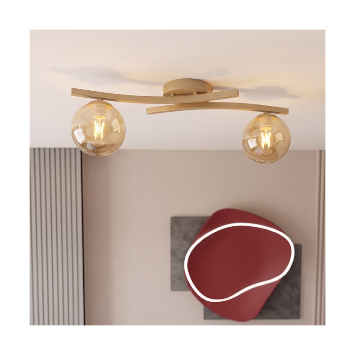 Lampa sufitowa OPUS 2 MOKKA AMBER - Emibig