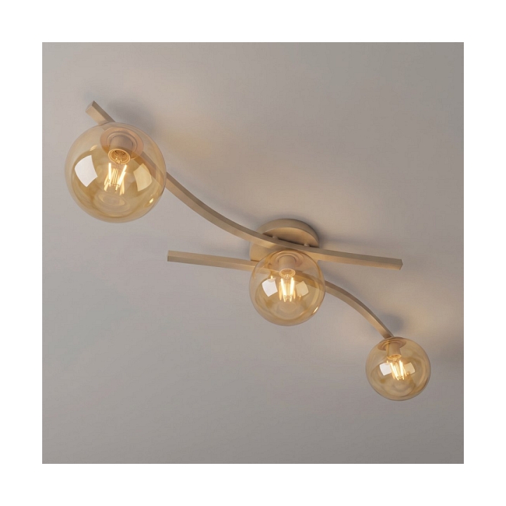Lampa sufitowa OPUS 3 MOKKA AMBER - Emibig