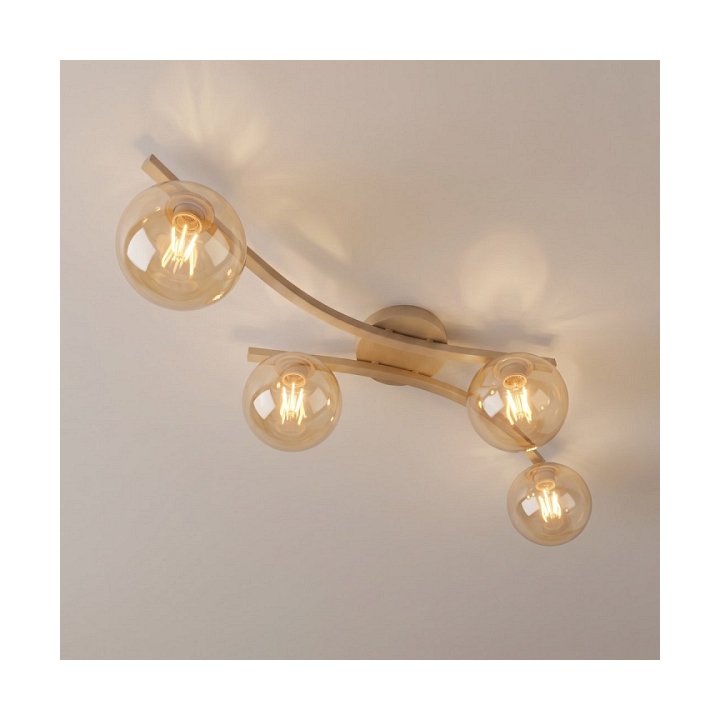 Lampa sufitowa OPUS 4 MOKKA AMBER - Emibig