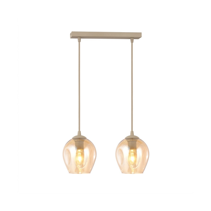 Lampa wisząca ISTAR 2 MOKKA AMBER - Emibig