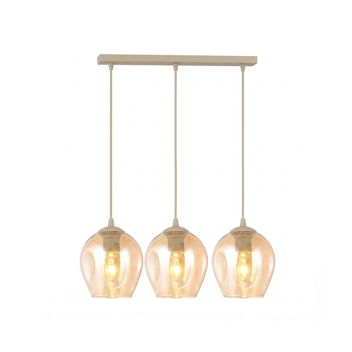 Lampa wisząca ISTAR 3 MOKKA AMBER - Emibig