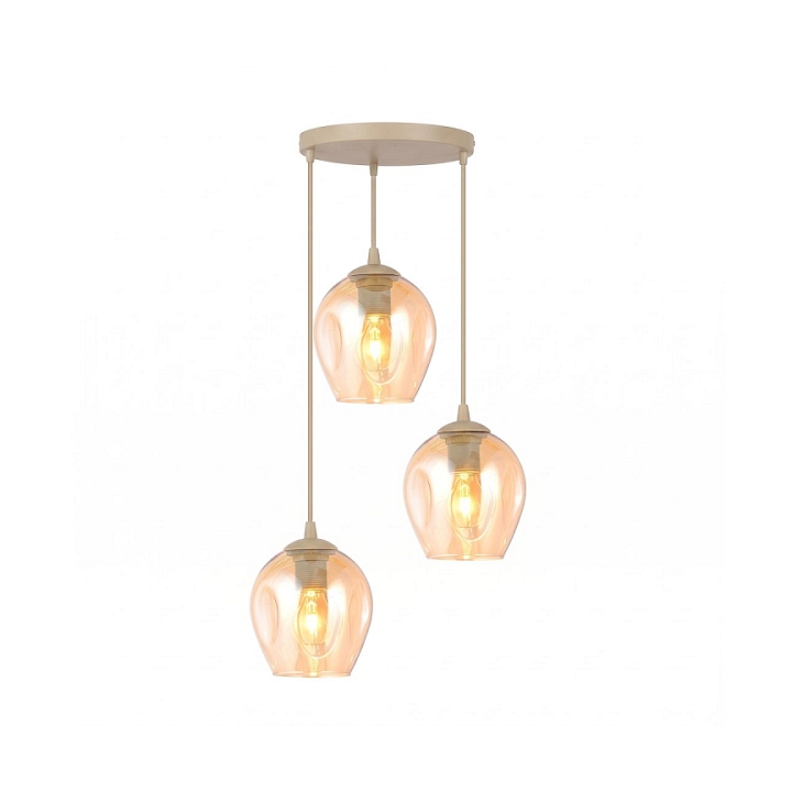 Lampa wisząca ISTAR 3PREM MOKKA AMBER - Emibig