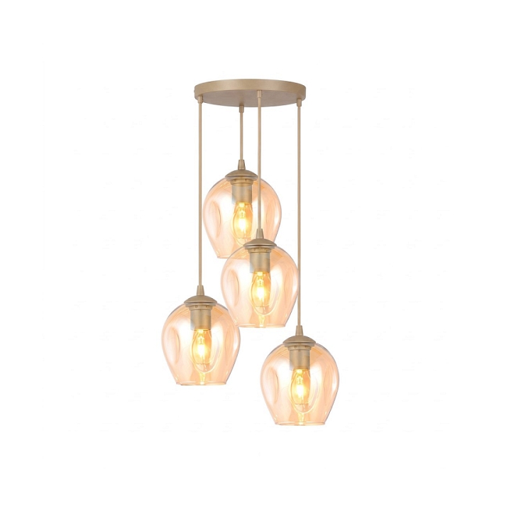 Lampa wisząca ISTAR 4PREM MOKKA AMBER - Emibig