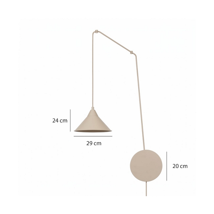 Lampa wisząca ABRAMO 1 MOKKA - Emibig