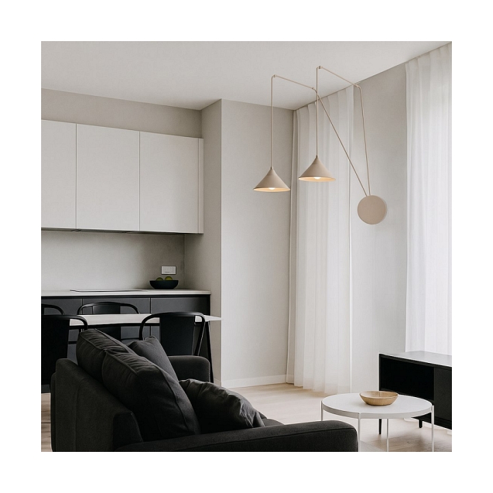 Lampa wisząca ABRAMO 2 MOKKA - Emibig