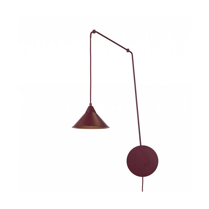 Lampa wisząca ABRAMO 1 BURGUNDY - Emibig