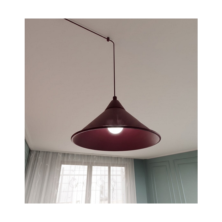 Lampa wisząca ABRAMO 2 BURGUNDY - Emibig