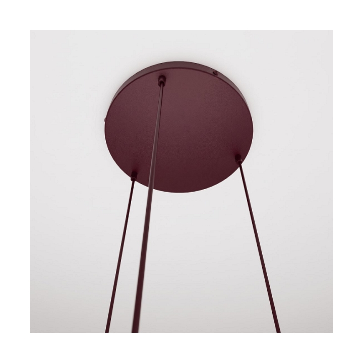 Lampa wisząca COSMO 3PREM BURGUNDY TRANSPARENT - Emibig