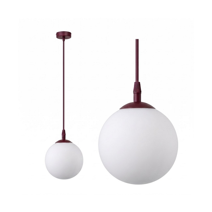 Lampa wisząca COSMO 1 BURGUNDY OPAL - Emibig