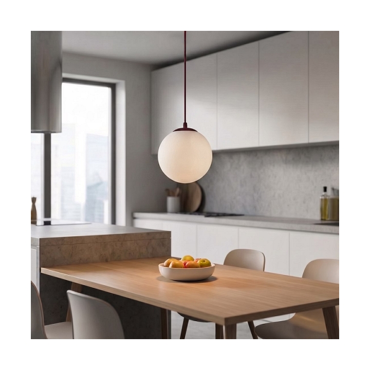 Lampa wisząca COSMO 1 BURGUNDY OPAL - Emibig