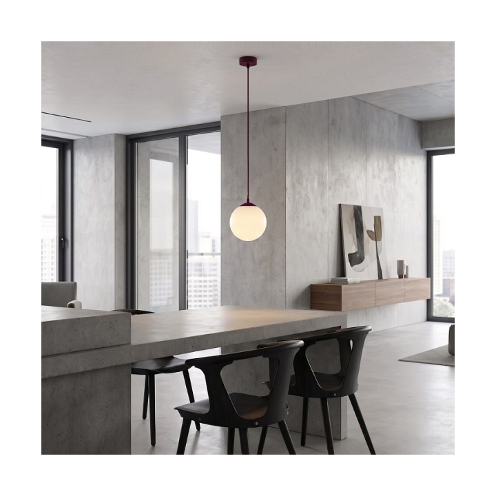 Lampa wisząca COSMO 1 BURGUNDY OPAL - Emibig