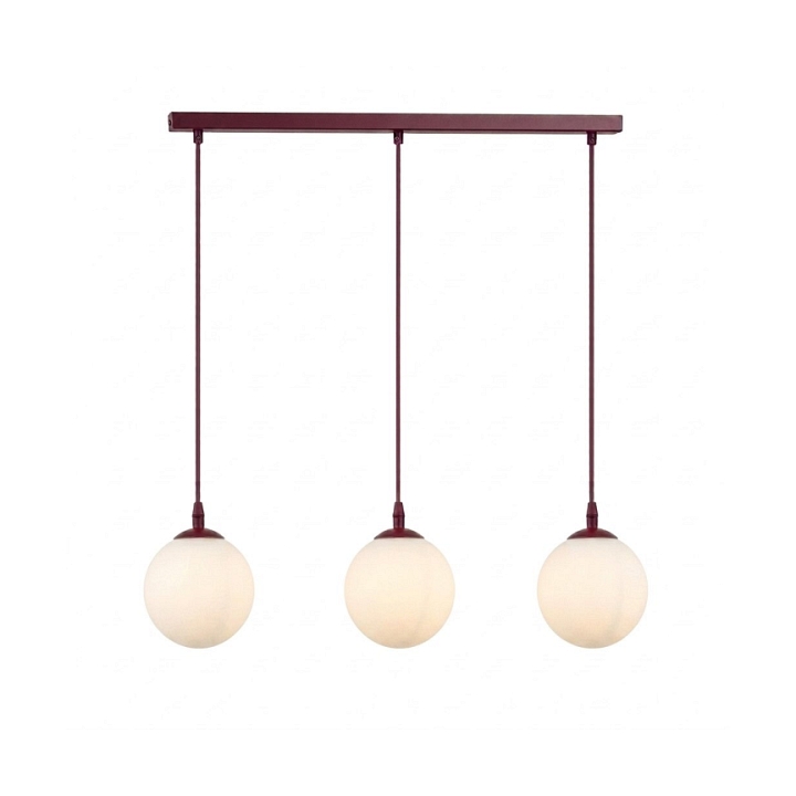 Lampa wisząca COSMO 3 BURGUNDY OPAL - Emibig