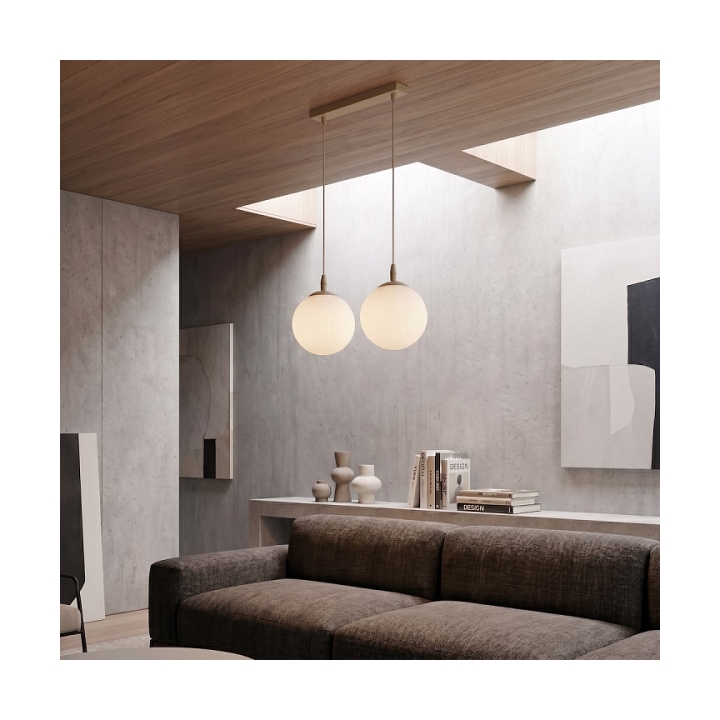 Lampa wisząca COSMO 2 MOKKA OPAL - Emibig