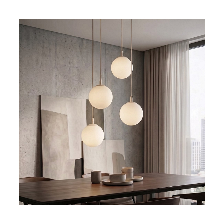 Lampa wisząca COSMO 4PREM MOKKA OPAL - Emibig