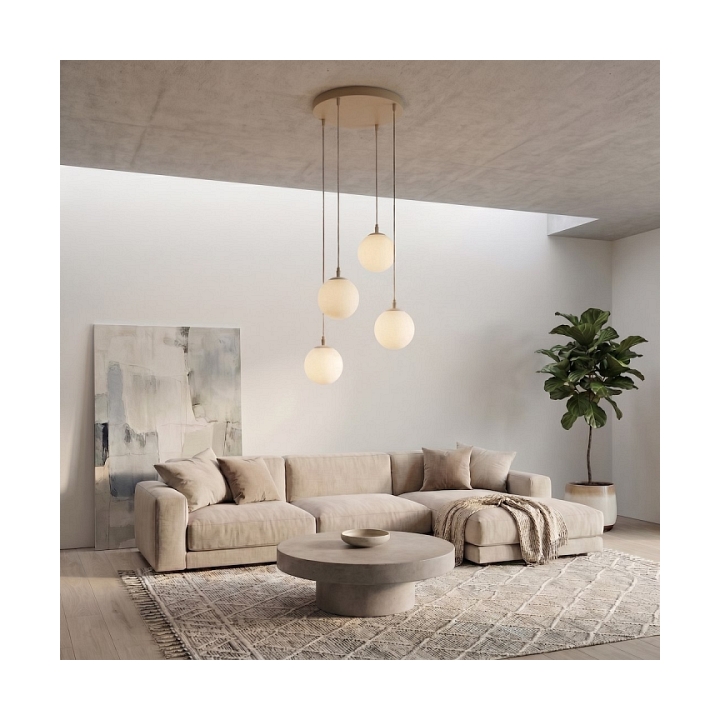 Lampa wisząca COSMO 4PREM MOKKA OPAL - Emibig