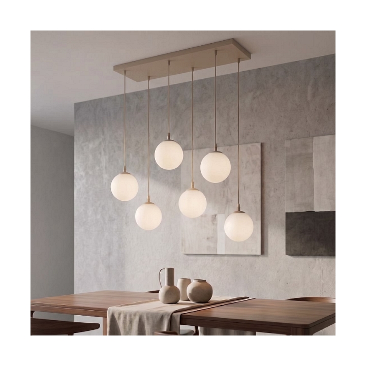 Lampa wisząca COSMO 6 MOKKA OPAL - Emibig