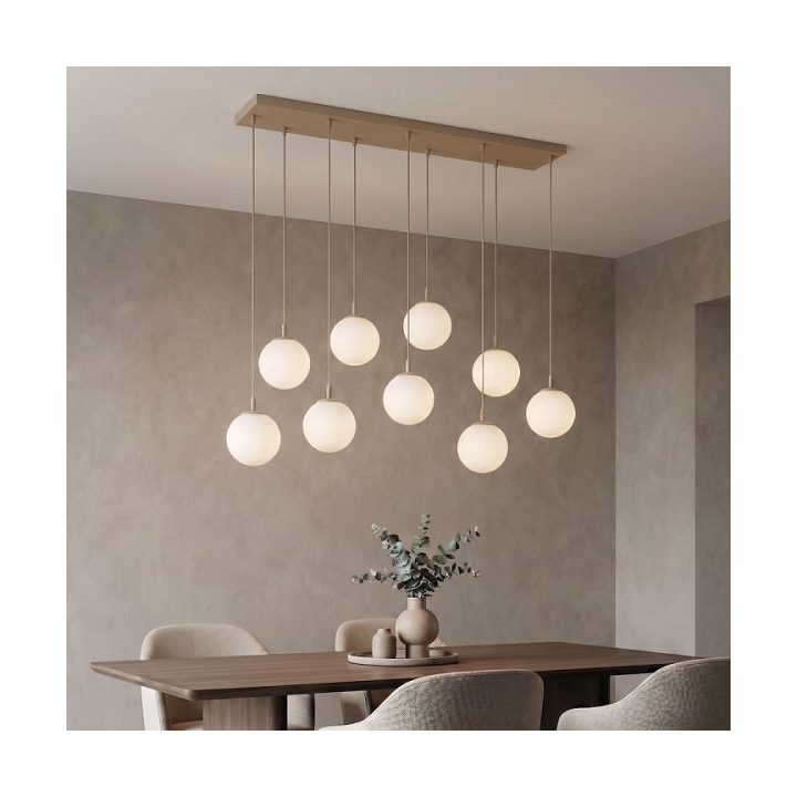 Lampa wisząca COSMO 9 MOKKA OPAL - Emibig