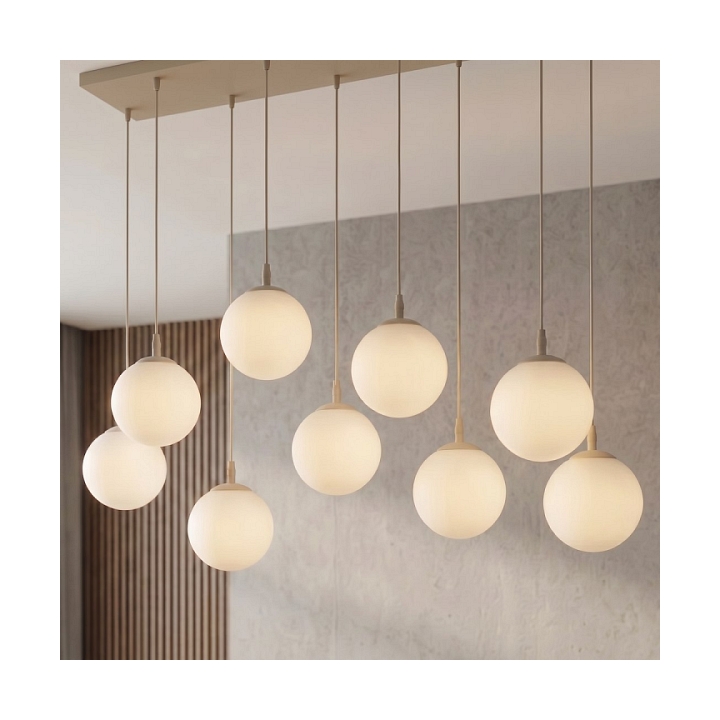 Lampa wisząca COSMO 9 MOKKA OPAL - Emibig
