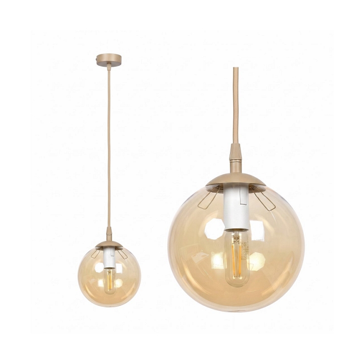Lampa wisząca COSMO 1 MOKKA AMBER - Emibig