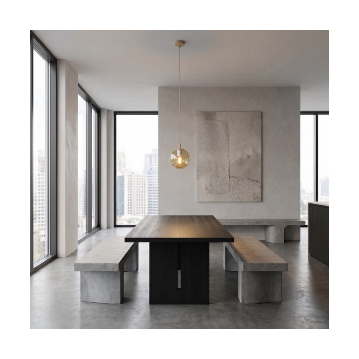 Lampa wisząca COSMO 1 MOKKA AMBER - Emibig