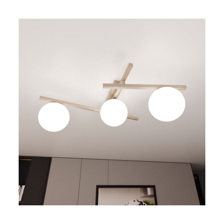Lampa sufitowa SMART 3 MOKKA OPAL - Emibig