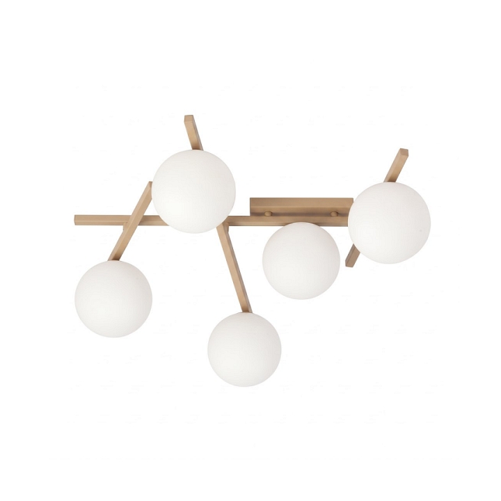Lampa sufitowa SMART 5 MOKKA OPAL - Emibig