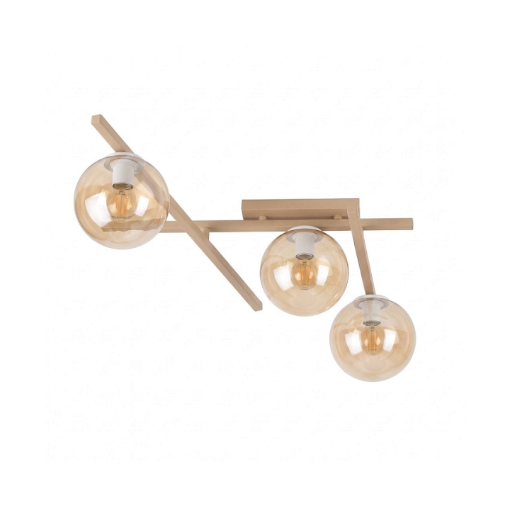 Lampa sufitowa SMART 3 MOKKA AMBER - Emibig