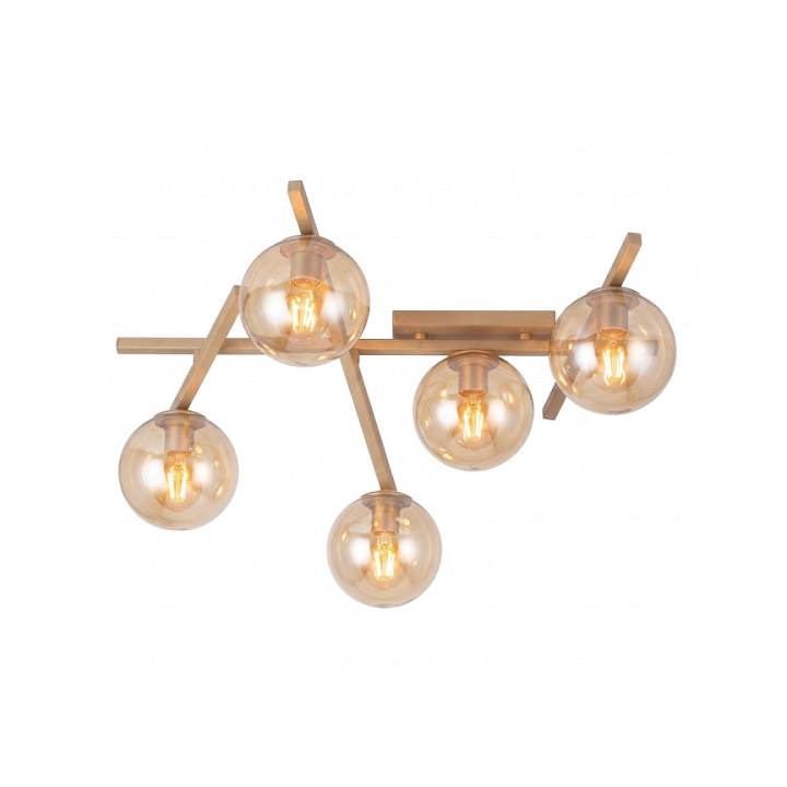 Lampa sufitowa SMART 5 MOKKA AMBER - Emibig