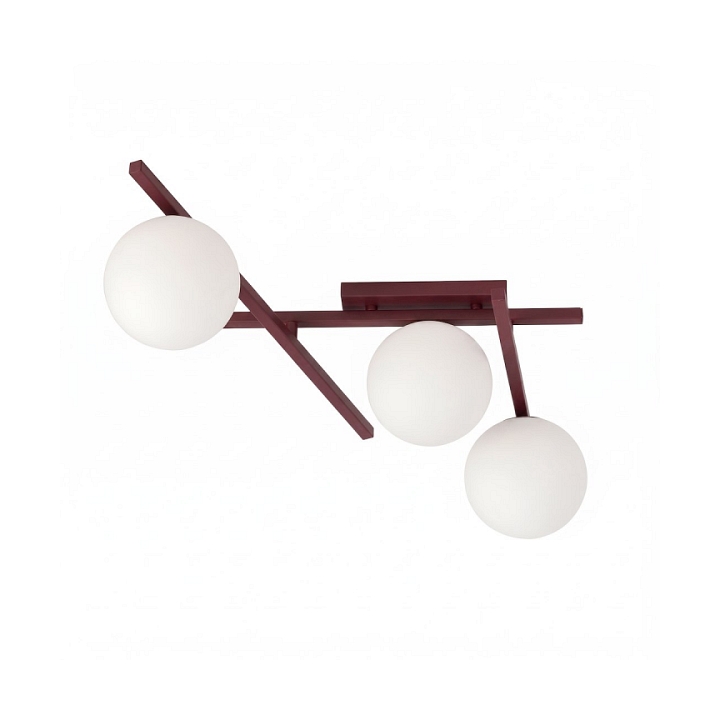 Lampa sufitowa SMART 3 BURGUNDY OPAL - Emibig